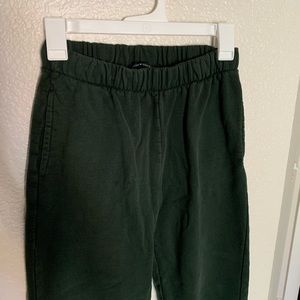 Brandy Melville Green Rosa Sweatpants